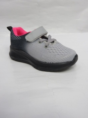 Buty sportowe dziewczęce (25-30) D3-8 LGREY/BLACK