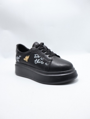 Buty sportowe damskie na płaskim (36-41) 2010 BLACK