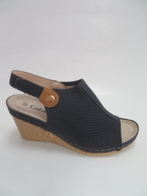 Sandały damskie na koturnie (36-41) J5306-9 NAVY