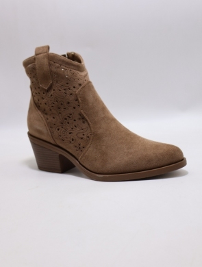 Botki damskie na obcasie (36-41) H258 COFFE
