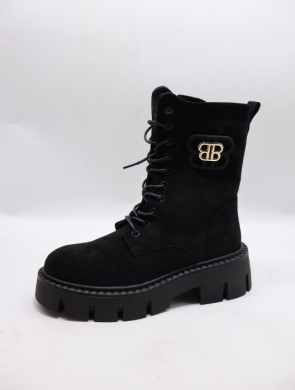 Botki damskie na płaskim (36-41) 833S BL/SU
