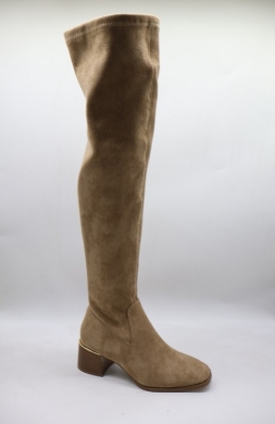 Kozaki damskie na obcasie (36-41) RQ435 KHAKI