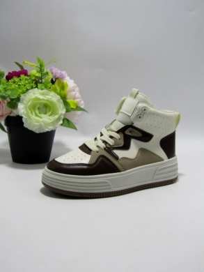 Buty sportowe damskie na płaskim (36-41) 9069 COFFE