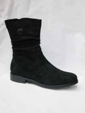 Kozaki damskie ocieplane na płaskim (36-41) HL109 BLACK
