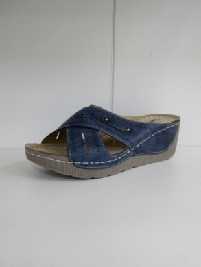 Klapki damskie na koturnie (36-41) VR233 DBLUE