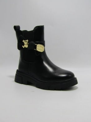 Botki dziewczęce ocieplane (31-36) 8961C BLACK