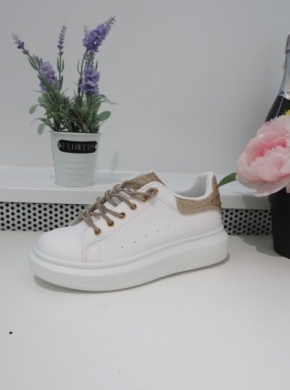 Buty sportowe damskie na płaskim (36-41) 88-63 GOLD