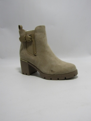 Botki damskie ocieplane na obcasie (36-41) H2416B KHAKI