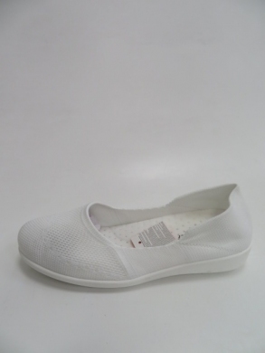 Tenisówki damskie na płaskim (36-41) 18073 WHITE
