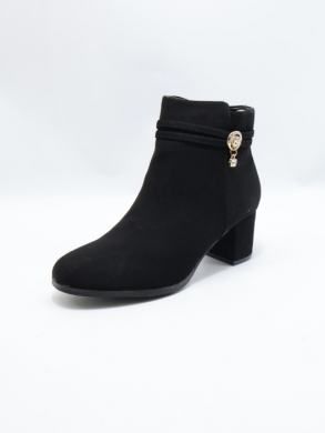 Botki damskie na obcasie (36-41) 929-27 BLACK