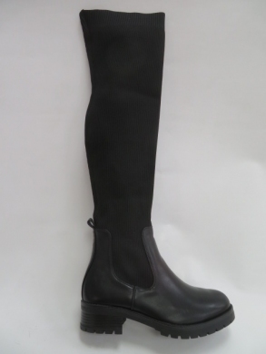 Kozaki damskie jesienne na płaskim (36-41) JKD-155 BLACK