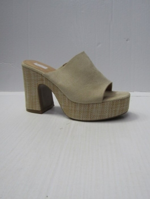 Klapki damskie na obcasie (36-41) 35-2 BEIGE