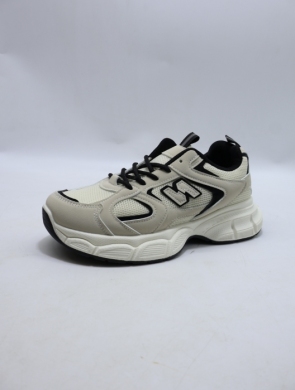 Buty sportowe damskie na płaskim (36-41) 23016 BE/BLACK