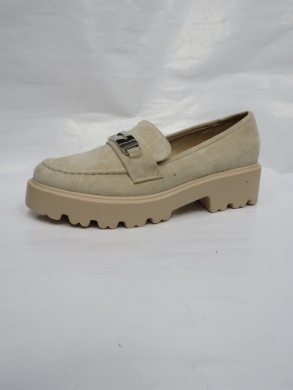 Mokasyny damskie na koturnie (36-41) DW012 BEIGE