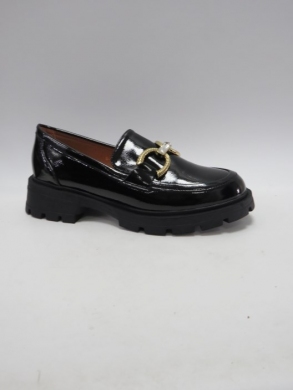 Mokasyny damskie na płaskim (36-41) W-219 BLACK