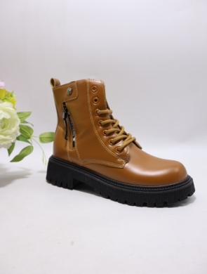 Botki damskie ocieplane na płaskim (36-41) RB-2 KHAKI