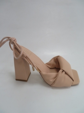 Sandały Damskie na obcasie (36-41) LOLA109 BEIGE
