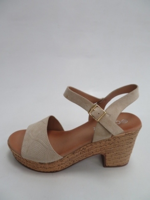 Sandały Damskie na obcasie (36-41) EX-16 BEIGE