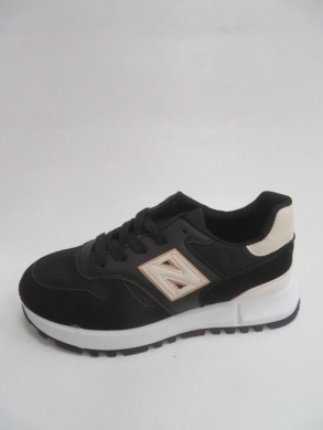 Buty sportowe damskie na płaskim (36-41) AB861 BLACK