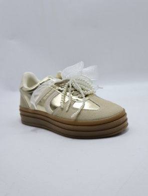 Buty sportowe damskie na płaskim (36-41) 6226 BEIGE