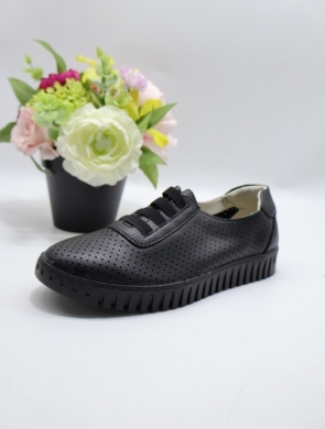 Buty sportowe damskie na płaskim (36-41) YEHJ-309 BLACK/SKORA