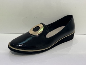 Półbuty damskie na koturnie (36-41) GD-FL667 BLACK