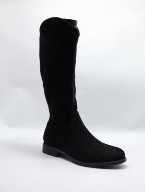 Kozaki damskie na płaskim (36-41) H165 BLACK