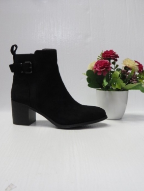 Botki damskie ocieplane na obcasie (36-41) C833 BLACK
