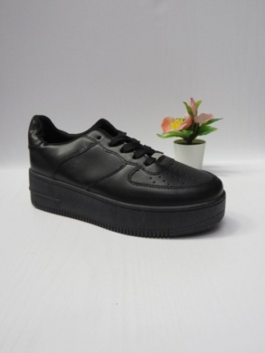 Buty sportowe damskie na płaskim (36-41) BO026-47 BLACK