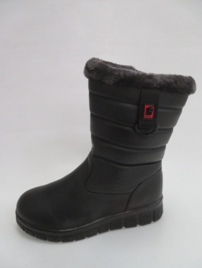 Kozaki damskie ocieplane na płaskim (36-41) J25-2 BLACK