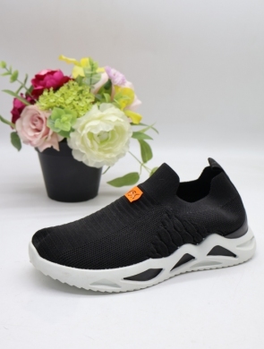 Buty sportowe damskie na płaskim (36-41) REB054 BLACK
