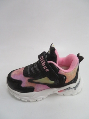 Buty sportowe dziewczęce (21-26) E96 BLACK/PINK