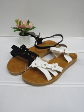 Sandały damskie na płaskim (36-41) 313 BL/WH/BE