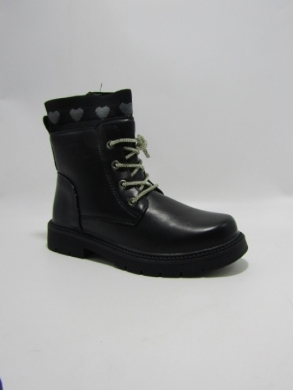 Botki dziewczęce ocieplane (31-36) A-8910 BLACK