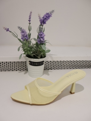 Klapki damskie na szpilce (36-41) H8-1272A YELLOW