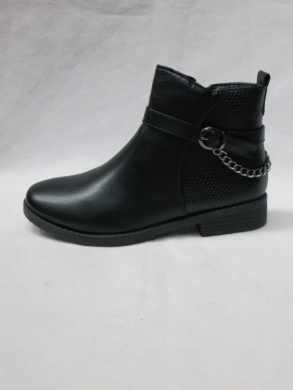 Botki damskie ocieplane na płaskim (36-41) XCHE-11 BLACK
