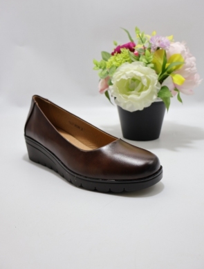 Półbuty damskie na koturnie (36-41) YCC-71 BROWN