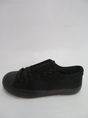 Trampki damskie na płaskim (38-42) 608A-11 ALLBLACK