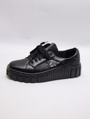 Buty sportowe damskie na płaskim (36-41) 5012-1 BLACK