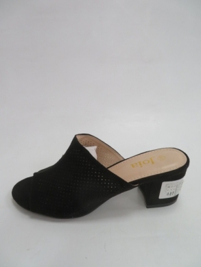 Klapki damskie na obcasie (36-41) F-40 BLACK
