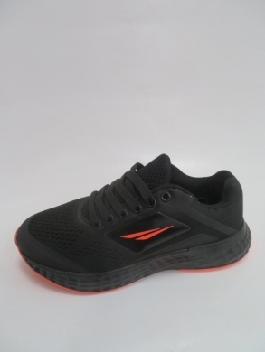 Buty sportowe damskie na płaskim (36-41) 2059-1 BLACK/ORANGE