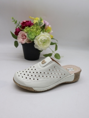 Klapki damskie na płaskim (36-41) J6-10 WHITE