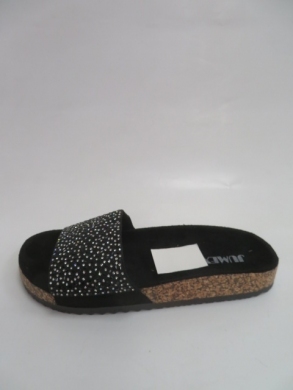 Klapki damskie na płaskim (36-41) 44506 BLACK