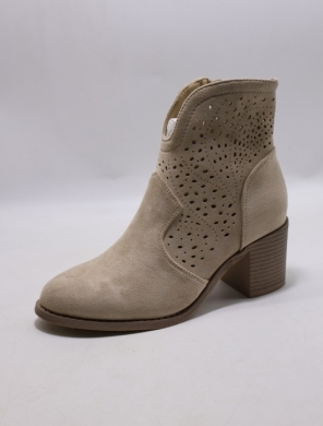 Botki damskie na obcasie (36-41) H250-3 BEIGE