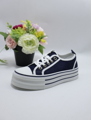 Trampki damskie na płaskim (36-41) K1738 BLUE