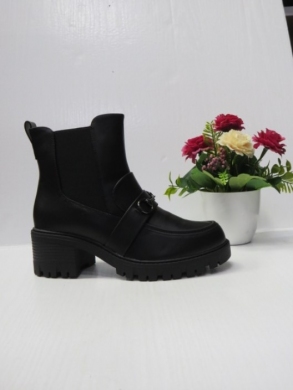 Botki damskie ocieplane na obcasie (36-41) H2259-1 BLACK
