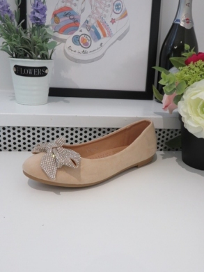 Baleriny damskie (36-41) 77-417 BEIGE