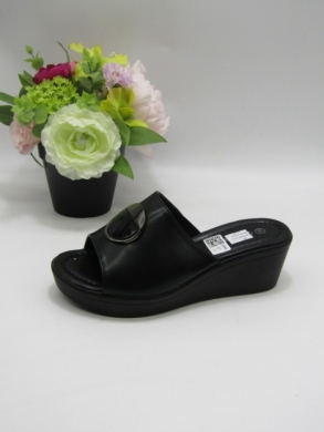 Klapki damskie na koturnie (36-41) TW23090 BLACK