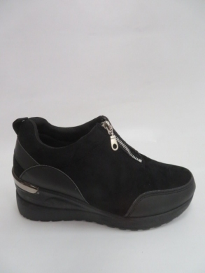 Buty sportowe damskie na koturnie (36-41) AA23 BLACK