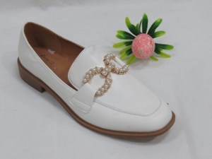 Mokasyny damskie na płaskim (36-41) A19 WHITE
